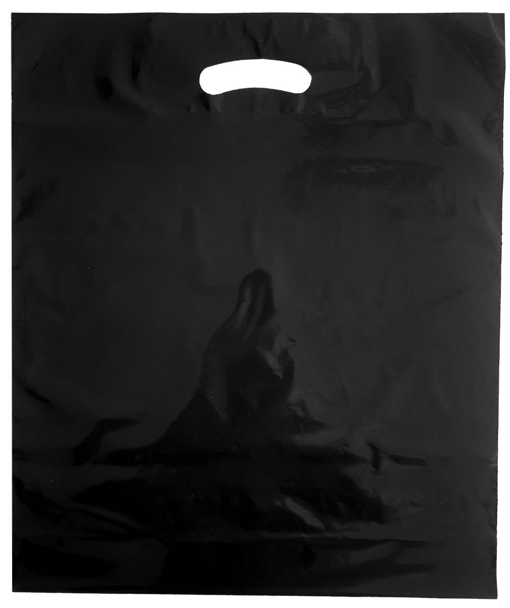 PE-Tragetaschen - braun, schwarz, silber