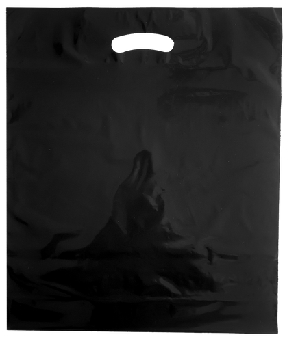 PE-Tragetaschen - braun, schwarz, silber