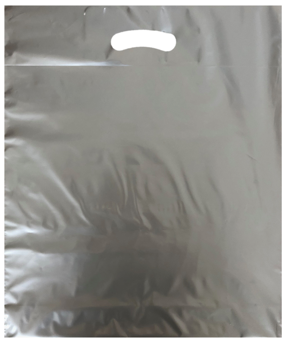 PE-Tragetaschen - braun, schwarz, silber