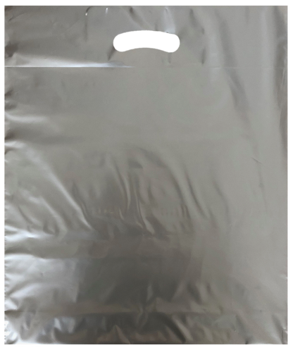 PE-Tragetaschen - braun, schwarz, silber