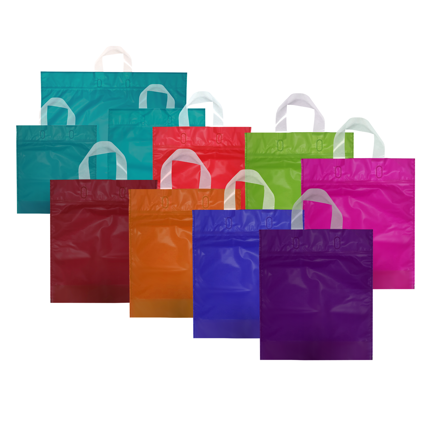 Mystery Collection HDPE Schlaufentragetasche - Natur mit Vollflächendruck