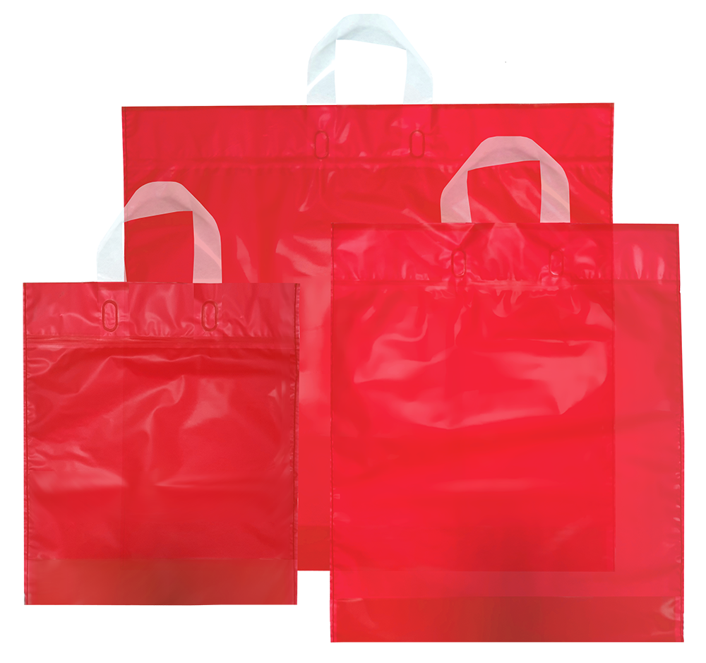 Mystery Collection HDPE Schlaufentragetasche - Natur mit Vollflächendruck