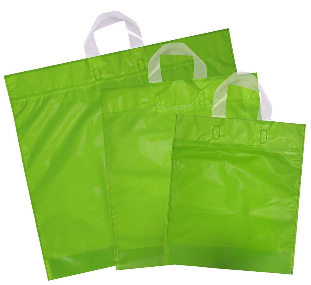 Mystery Collection HDPE Schlaufentragetasche - Natur mit Vollflächendruck